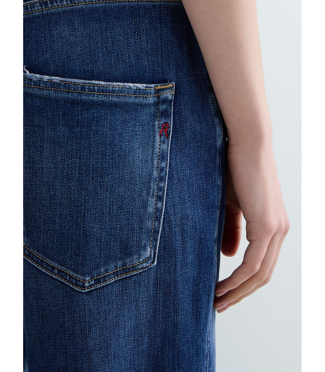 リラックスフィットMELJA インディゴデニム 詳細画像 ダークブルー 7